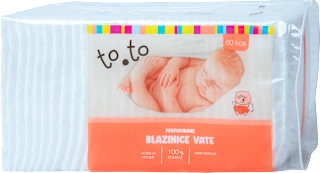 to.to pamučne blazinice vate 60 kom
