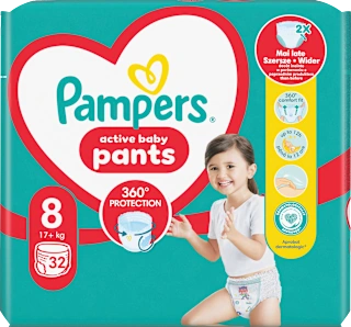 pants, pelene-gaćice, veličina 8 (17+ kg), 32 kom
