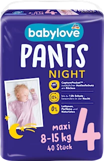 Babylove noćne pelene gaćice 4 Maxi 8-15kg 40 komada