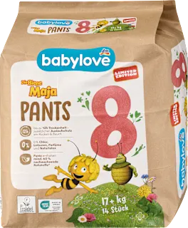 Babylove Eko pelene gaćice 8 17+kg 14 komada