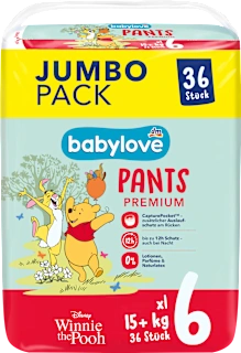 Babylove Premium pelene gaćice 6 XL 15+kg 36 komada
