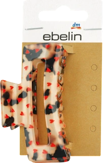 ebelin šnala za kosu sa printom srca